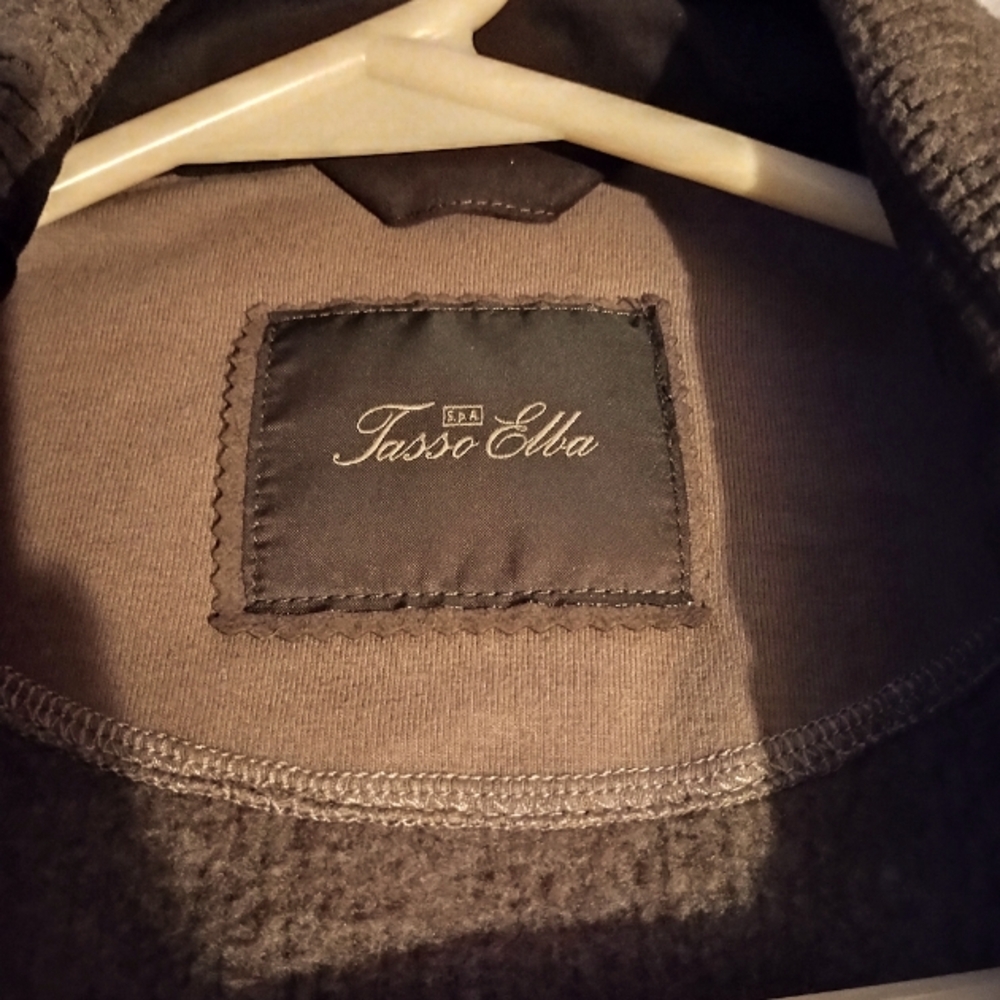 Fasso Elba Mens XL light weight jacket Mocha Brown
